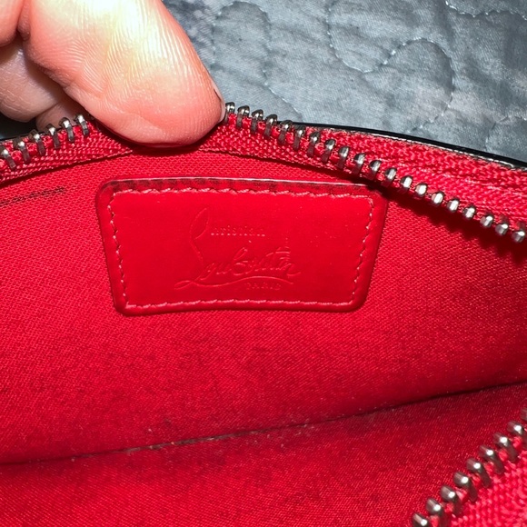 Christian Louboutin Credilou White Irridescent Card Case Compact Wallet - Picture 11 of 14